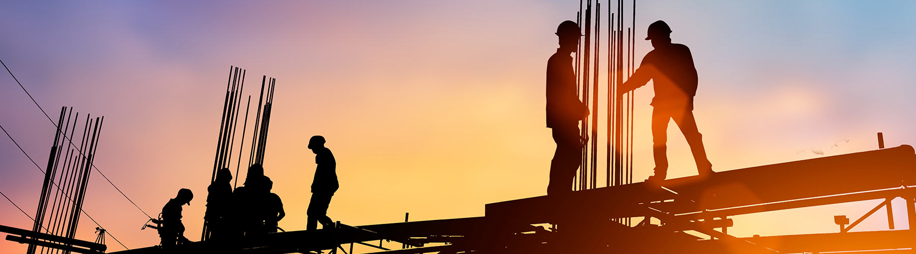 Men working at a construction site